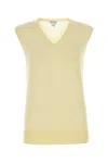 Bottega Veneta Cashmere Vest In Light Yellow