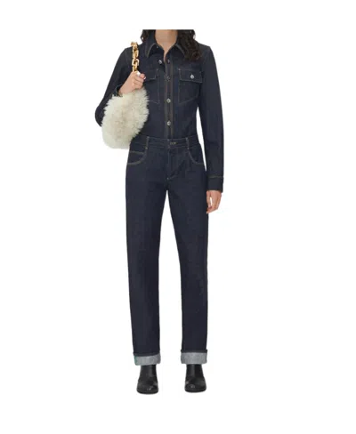 Bottega Veneta Lightly Washed Denim Shirt In Black