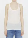 Bottega Veneta Lightweight Cotton Top In Beige