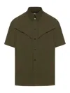 Bottega Veneta Lightweight Cotton Twill Shirt In Green