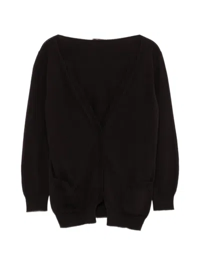 Pre-owned Bottega Veneta Lightweight V-neck Cardigan In Brown