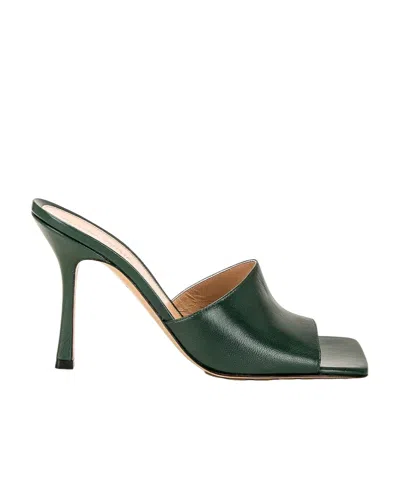 Bottega Veneta Limuler High-heeled Sandals In Green