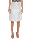 Bottega Veneta A-line Skirt With Rhinestones All-over In White