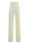 Bottega Veneta Linen Trousers With Back Welt Pockets