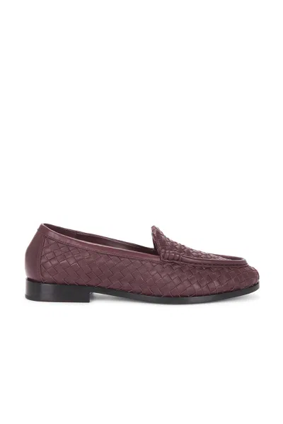 Bottega Veneta Loafer Intercciato Nappa Opaque In Purple