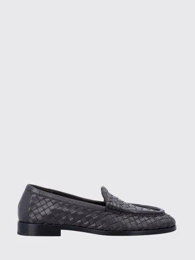 Bottega Veneta Silenzio Intrecciato Leather Loafers In Multi