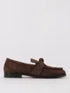 Bottega Veneta Brown Suede Astaire Loafers In Brown