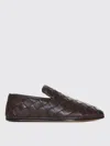 Bottega Veneta Leather Intrecciato Sunday Slippers In Brown