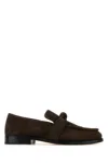 Bottega Veneta Astaire Fondente Suede Moccasin In Brown