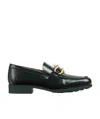 Bottega Veneta Square Toe Loafers In Black