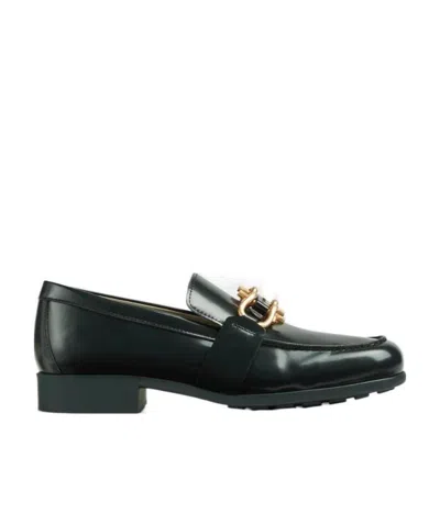 Bottega Veneta Square Toe Loafers In Black