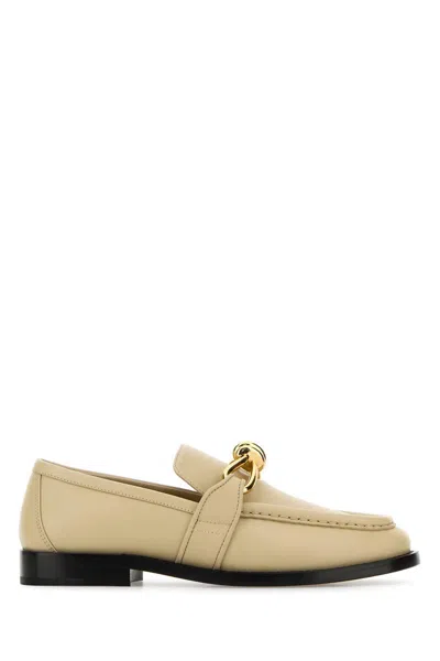 Bottega Veneta Women Sand Leather Astaire Loafers In Lightbutterscotch