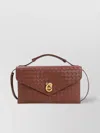 Bottega Veneta Lock Knot Leather Shoulder Bag