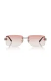 Bottega Veneta Lock Metal Sunglasses