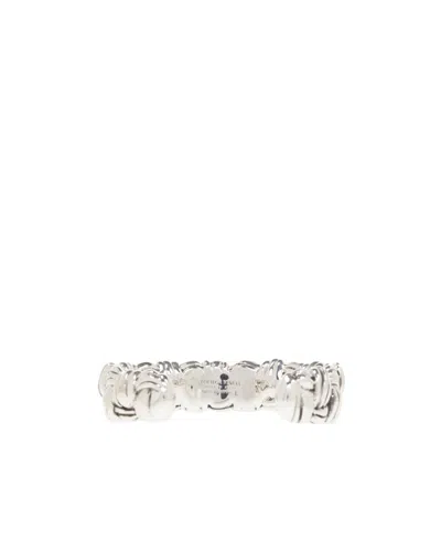 Bottega Veneta Logo Bracelet In White