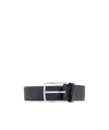 Bottega Veneta Intrecciato Belt In Blue