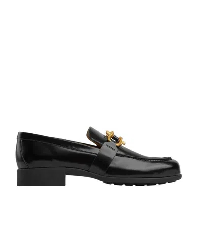 Bottega Veneta Logo Business Casual Shoes In Black