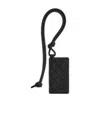 Bottega Veneta Silicone Card Case In Black