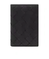 Bottega Veneta Intrecciato Medium Bi-fold Wallet With L-zip In Black