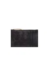 Bottega Veneta Logo Card Bag In Black