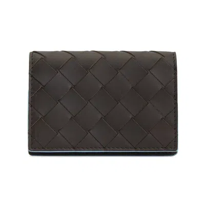 Bottega Veneta Logo Card Holder In Black