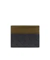 Bottega Veneta Porta Carte Di Credito Intrecciato In Black