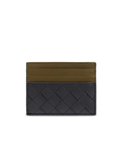 Bottega Veneta Logo Card Holder In Black