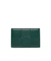 Bottega Veneta Cassette Intreccio Leather Cardholder In Green