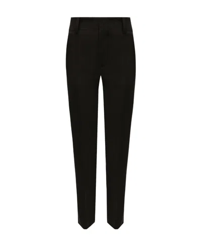 Bottega Veneta Logo Casual Pants In Brown