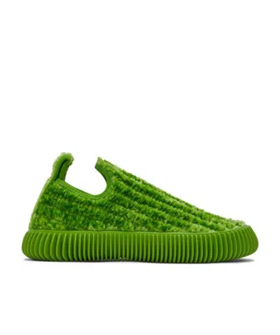 Bottega Veneta Quilted Chenille Slip-on Sneakers In 3048-caterpillar