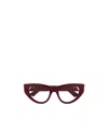 Bottega Veneta Logo Cat-eye Frame Glasses In Brown