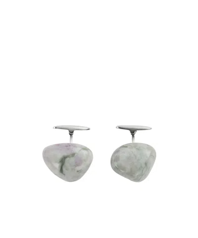 Bottega Veneta Logo Cuff In Gray