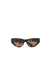 Bottega Veneta Womens Brown 6j000421 Bv1265s Cat Eye-frame Acetate Sunglasses In Black