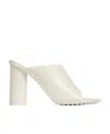 Bottega Veneta Logo Details High-heeled Sandals In White