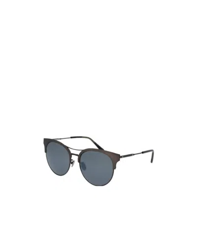 Bottega Veneta Logo Details Sunglasses In Gray