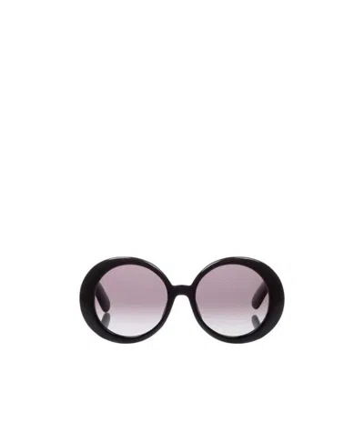 Bottega Veneta Logo Details Sunglasses In Multicolor