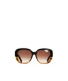 Bottega Veneta Logo Details Sunglasses In Multicolor