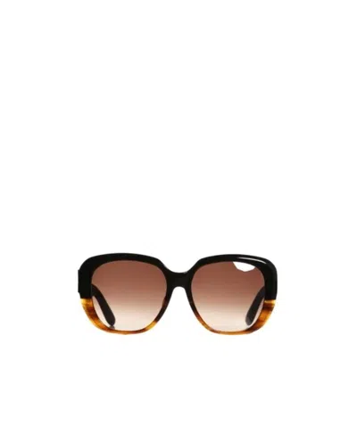 Bottega Veneta Logo Details Sunglasses In Multicolor