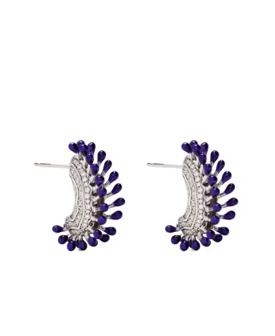 Bottega Veneta Logo Earring In Multicolor