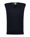 Bottega Veneta Logo Embroidered Vest In Black