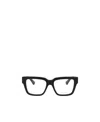 Bottega Veneta Logo-engraved Square-frame Glasses In Black