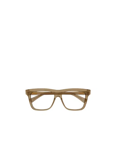 Bottega Veneta Logo Flat Mirror In Brown