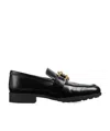 Bottega Veneta Monsieur Calfskin Bit Loafers In Black