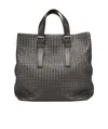 Bottega Veneta Logo Handbag In Black