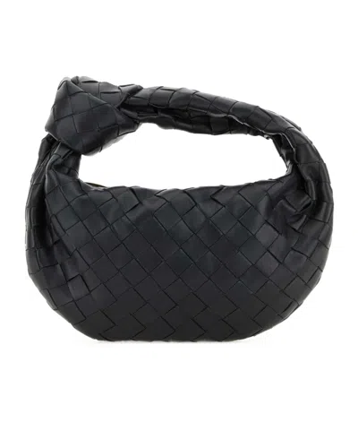 Bottega Veneta Logo Handbag In Black