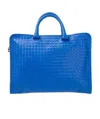 Bottega Veneta Logo Handbag In Blue