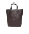 Bottega Veneta Logo Handbag In Brown