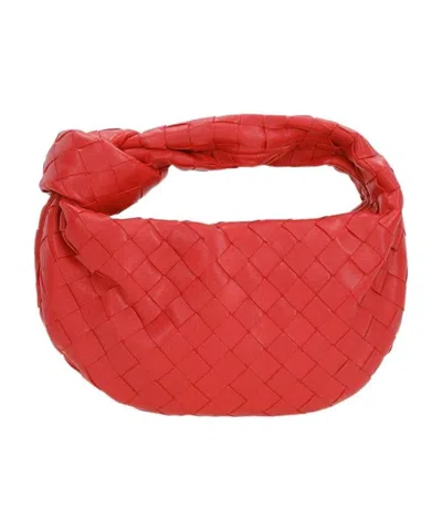 Bottega Veneta Logo Handbag In Red