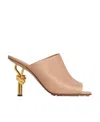 Bottega Veneta Knot Mules In Nude