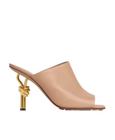 BOTTEGA VENETA LOGO HIGH-HEELED SANDALS